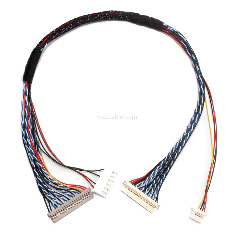 Lancement Df19 de contact du câble équipé de Pin LVDS de  30 1.0mm 1.25mm à Df14