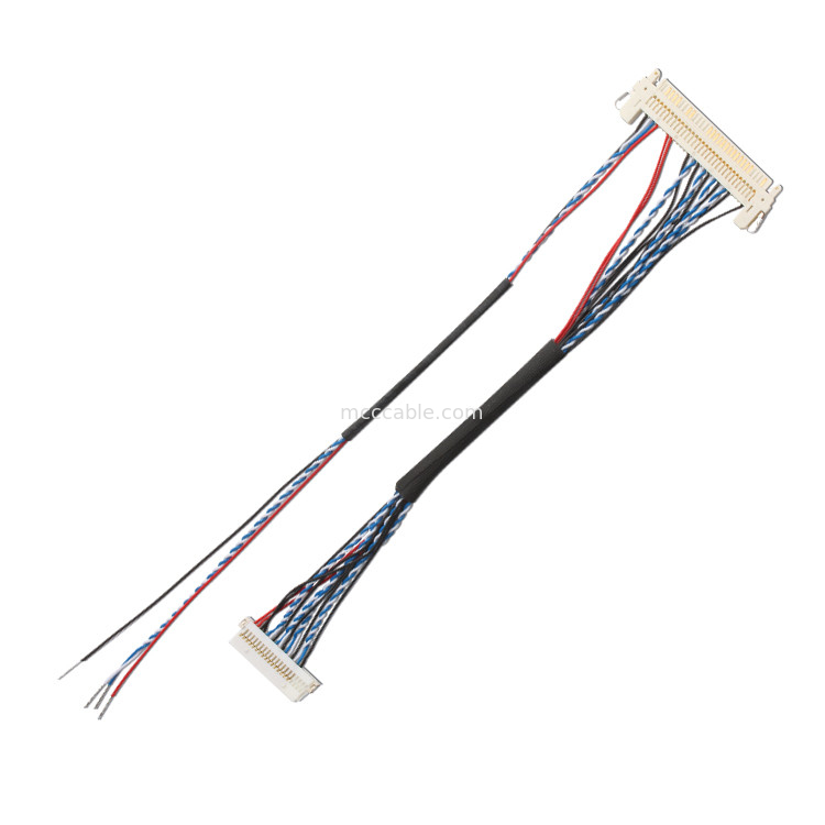 30 Pin Lvds Cable, 30 Pin Lcd Panel Fi X30HL B au câble de DF19 20S Lvds