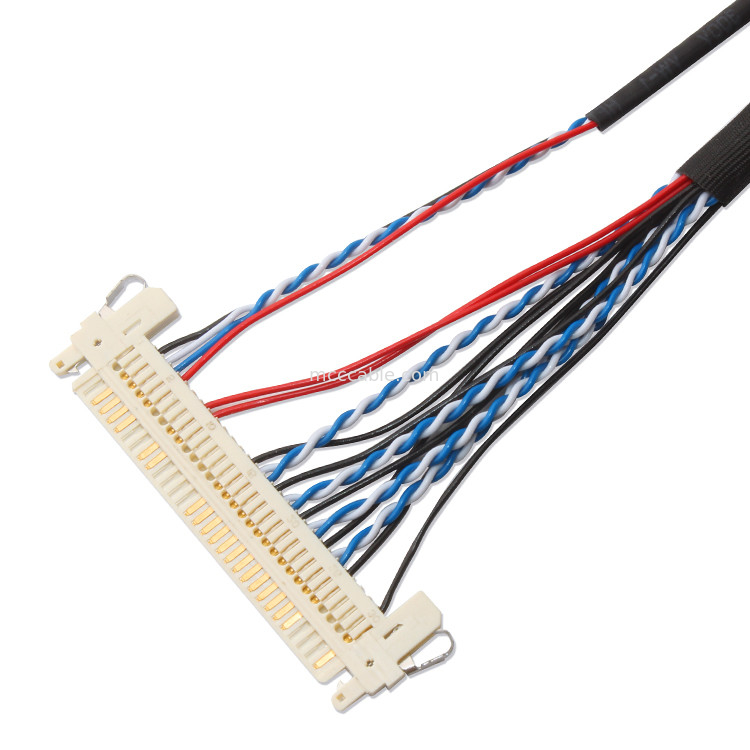 Harnais fait sur commande fi S20S 20pin, lancement JAE Display Lvds Cable de fil de 1,25 millimètres