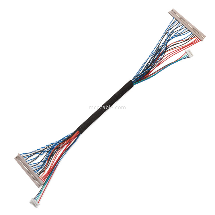 250V 20 Pin Lvds Cable  Df 14 à Df14 pour le connecteur d'affichage de lvds d'ordinateur portable