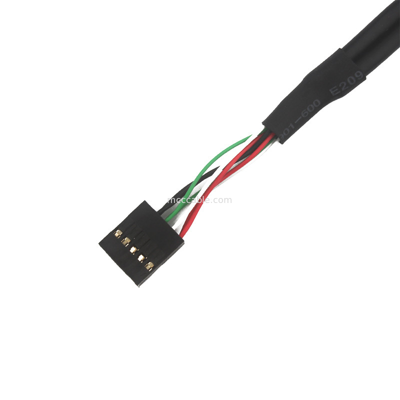 double Bb de harnais de fil d'Usb de 2.54mm au câble de la position MOLEX 22552101 de l'ordinateur monocarte 10