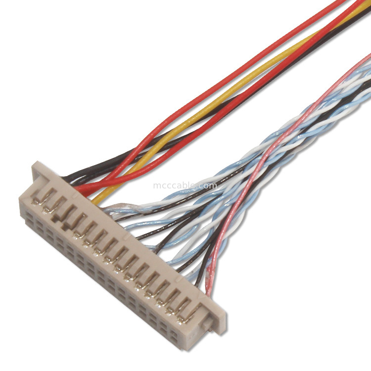 1.25mm 0.5mm Lvds câble coaxial Df13 30ds 1.25 à 20453-240T-03 0,5 mm de hauteur