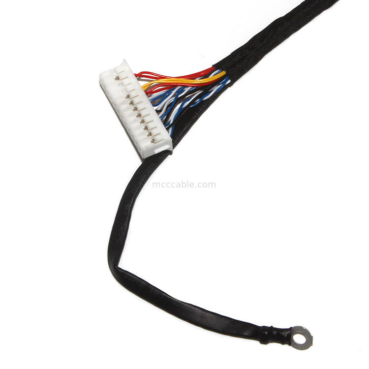 Personnaliser la longueur de l'assemblage de câble Lvds de hauteur de 2,0 mm 30 broches  DF11-24DS-2C à FI-X3OHL OEM / ODM