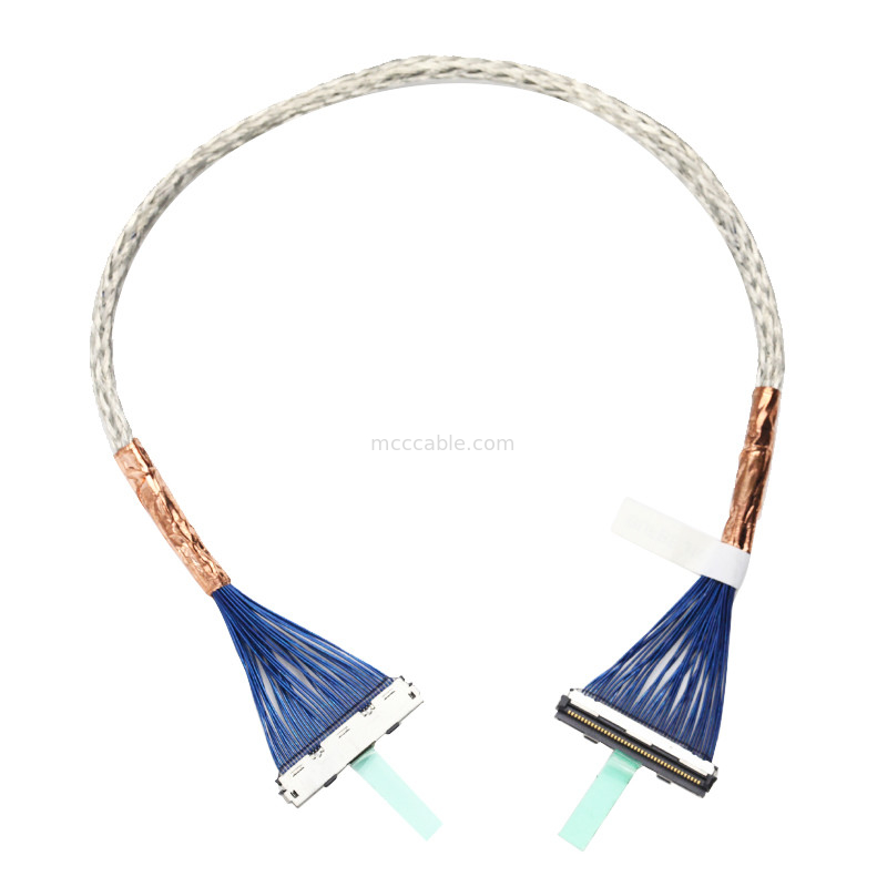 Connecteur d'affichage de lvds des HEURES DF80-40P-0.5SD de câble équipé d'informatique d'affichage d'affichage à cristaux liquides de LVDS