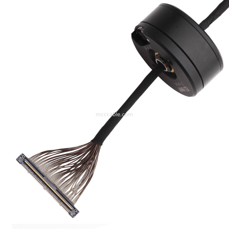 DF36C-50P-0.4SD au câble équipé d'informatique de DC-2813C Lvds 46AWG pour le cardan