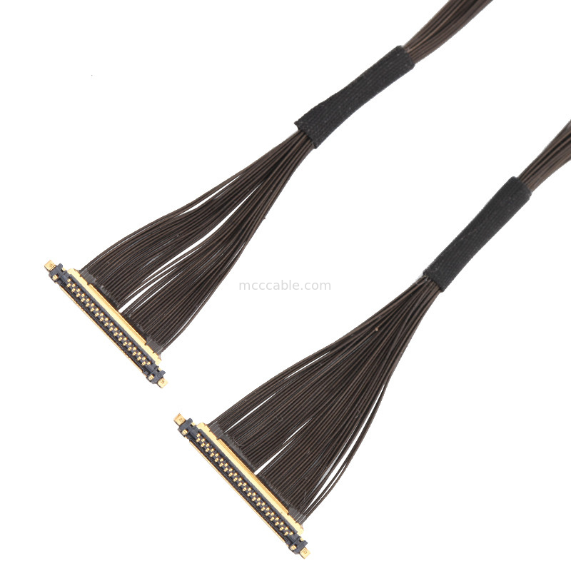 Cable coaxiale micro série 30P 20531-034T-02 à 20531-034T-02 0,25 mm de hauteur