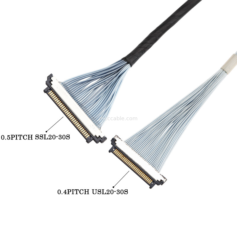 20453-230T-03 à Kel SSL20-30S Micro câble coaxial 30P Lvds Edp Assemblage de câble