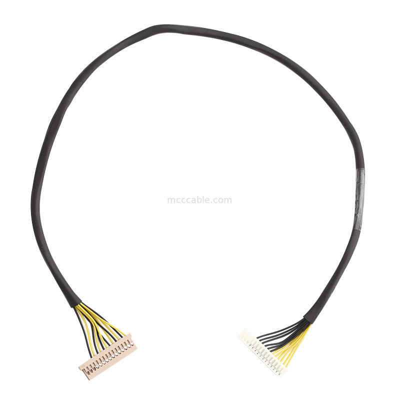 Plan horizontal 1025h-15p de câble de harnais de fil de la longueur 100mm au câble équipé du plan horizontal 1253h-15p Lvds