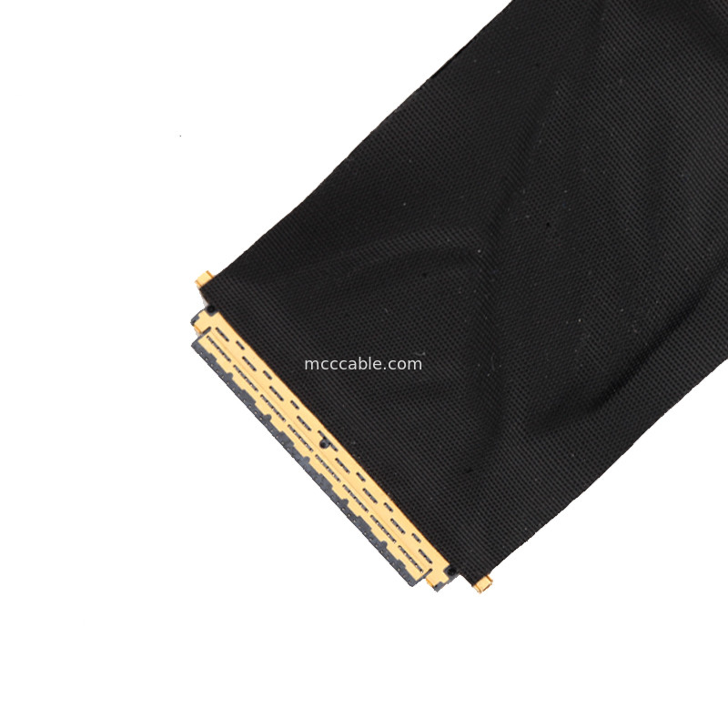 Câble de connecteur mâle des lvds 40 de câble d'informatique de l'affichage à cristaux liquides LVDS de la longueur 50mm JAE HD1P040-CSH2 HD1P040MA1