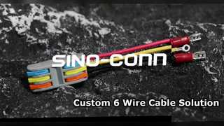 Faisceau de câbles avec écrou à levier à 3 pôles PCT-2-3, 18 AWG, déconnexion rapide - Aperçu