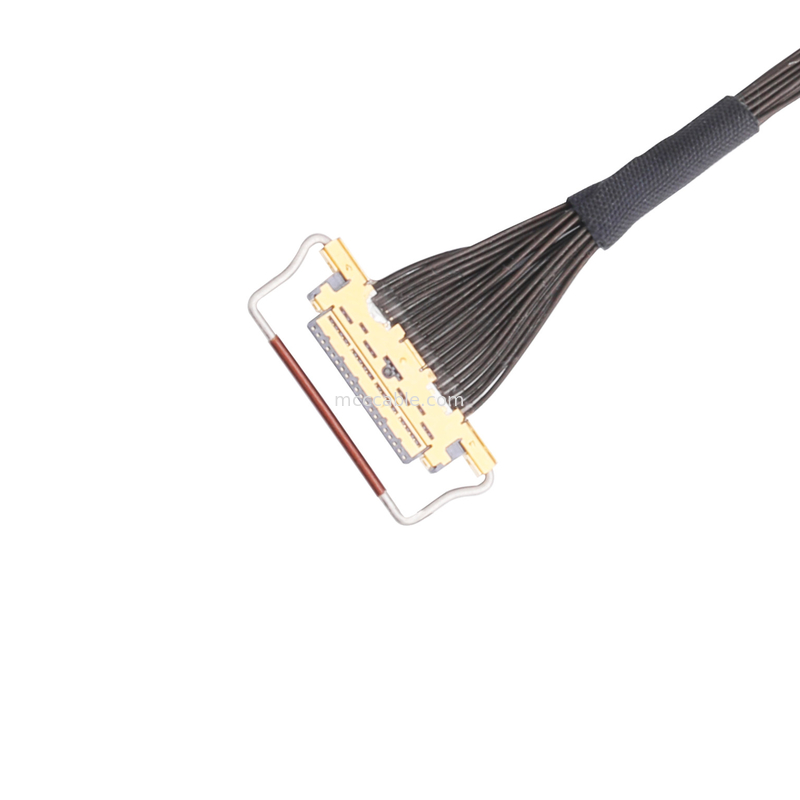 Type de accouplement horizontal connecteur micro-coaxial du lancement 20453-220t-03 du câble équipé d'OEM Lvds 0.5mm