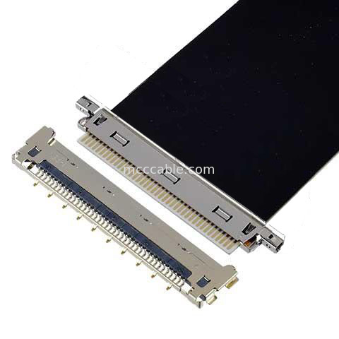 20856-030T-01 0,4 mm Pitch 30P Micro câble coaxial Assemblage câble direction d'accouplement horizontale