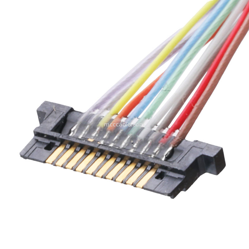 Cable connecteur coaxial de Lvds pour le Pin du lancement 10 du moniteur DW-5 20598-010T-02 0.5mm d'affichage à cristaux liquides
