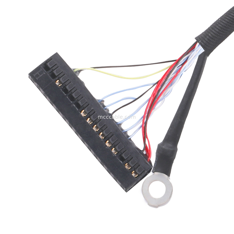 Cable à lvds EDP Pitch 0.5mm Assemblage de câble coaxial Anneau de tirage du corps d'origine ou imitation