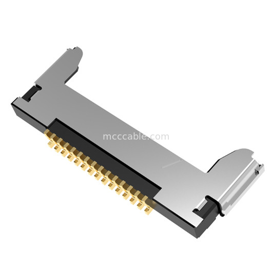 Assemblage de câble micro-coaxial à 15 broches20345-015T-32R 0,4 mm d'envergure Connecteur micro-coaxial de type accouplement horizontal