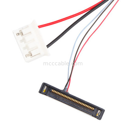 Connecteur d'affichage de lvds du câble équipé de JST PHR-4 LVDS JAE FI-S6S  20380-R30T-06