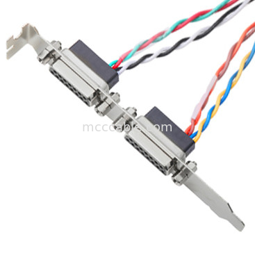 2 borne 205205-2 de la femelle 15 de connecteur du câble Db15 de Lvds de paires électrique à Pin 40