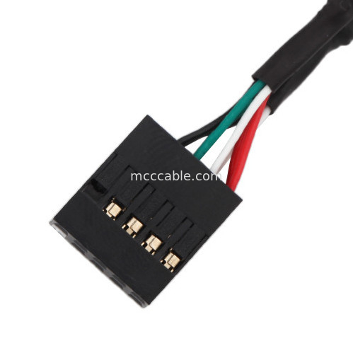 Câble équipé de harnais de fil de longueur de HSG 100mm 2×5 Pin Black To PHD-2×5P