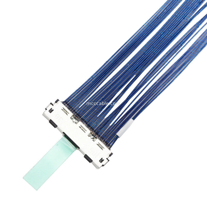 câble coaxial de liaison micro DF80D-30P-0.5SD de Lvds de câble coaxial de liaison de  30P de lancement de 0.5mm