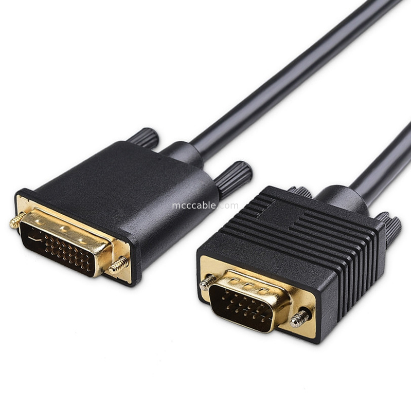 ROHS DVI-I 24 + 5 broche à câble VGA LVDS connecteur d'assemblage LCD