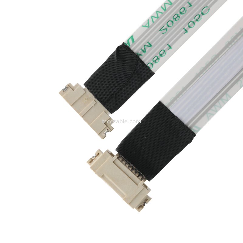 ROHS FFP/FPC 6Pin Blanc IS100-L08T-C46-C à HS100-L08N-N62 Noir avec une hauteur de coupe de 1,0 mm