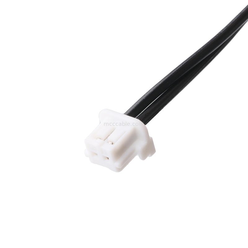 DC Plug 2.1*5.5mm Type de soudure en PVC Apparence de moulage à 90 angles sur le boîtier blanc 2P