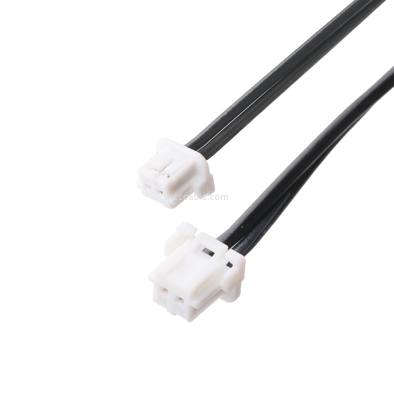 DC Plug 2.1*5.5mm Type de soudure en PVC Apparence de moulage à 90 angles sur le boîtier blanc 2P