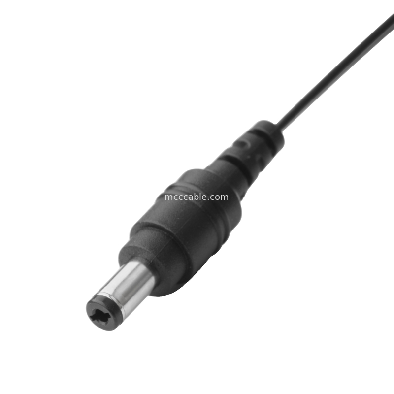 DC Plug 2.1*5.5mm Type de soudure en PVC Apparence de moulage à l'hébergement bleu TE 2P connecteur de câble féminin