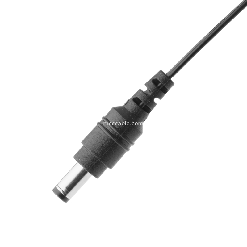 DC Plug 2.1*5.5mm Type de soudure en PVC Apparence de moulage à l'hébergement bleu TE 2P connecteur de câble féminin