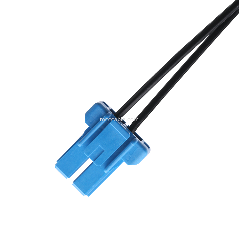 DC Plug 2.1*5.5mm Type de soudure en PVC Apparence de moulage à l'hébergement bleu TE 2P connecteur de câble féminin