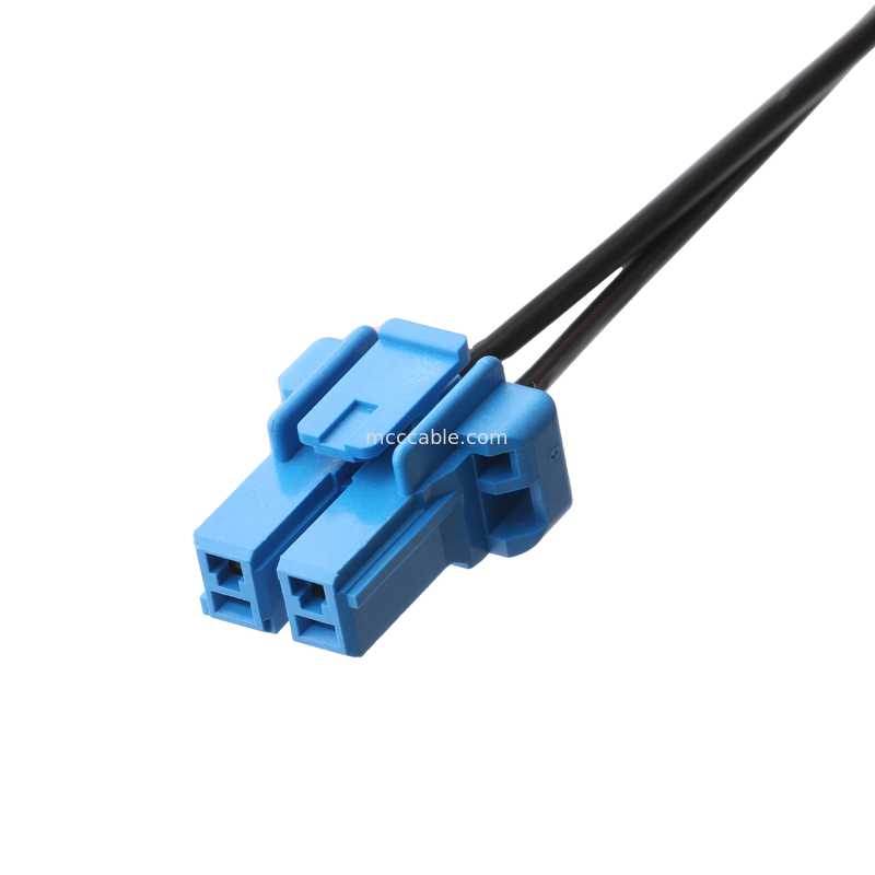 DC Plug 2.1*5.5mm Type de soudure en PVC Apparence de moulage à l'hébergement bleu TE 2P connecteur de câble féminin