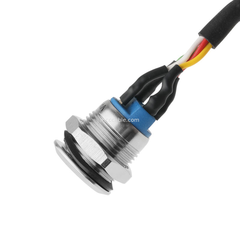 LED BLANC M12 IP65/IP67 à HSG MALE 43025-0400 Activateur de commutateur de puissance MX à hauteur de 3,0 mm