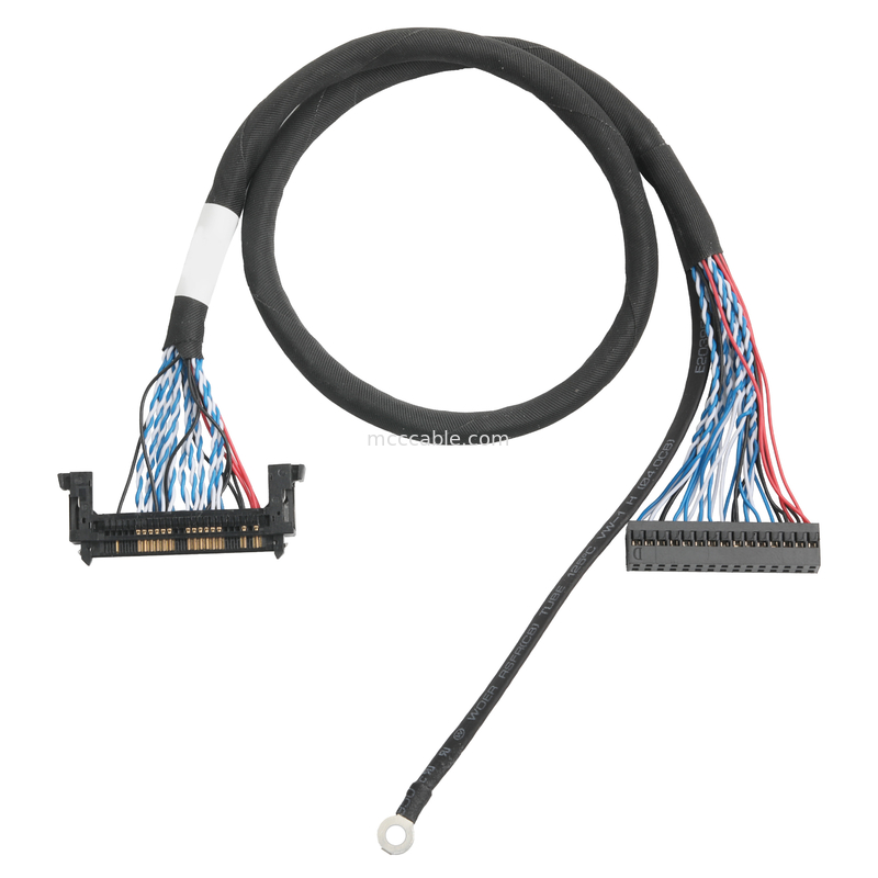 L'assemblage du câble LVDS JAE FI-RE51HL 51Pin à DP2.0 30Pin ou EGN UL 1571 28AWG CABLE OEM/ODM