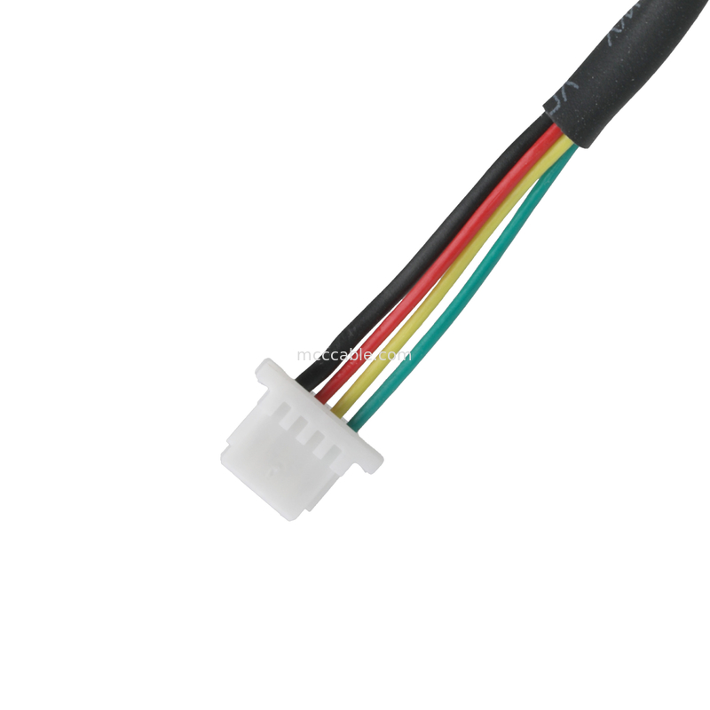 3.5mm 4Pin Heaphone Earphone Plug MALE à JST SHR-04V-S-B Assemblage de connecteur de câble OEM / ODM