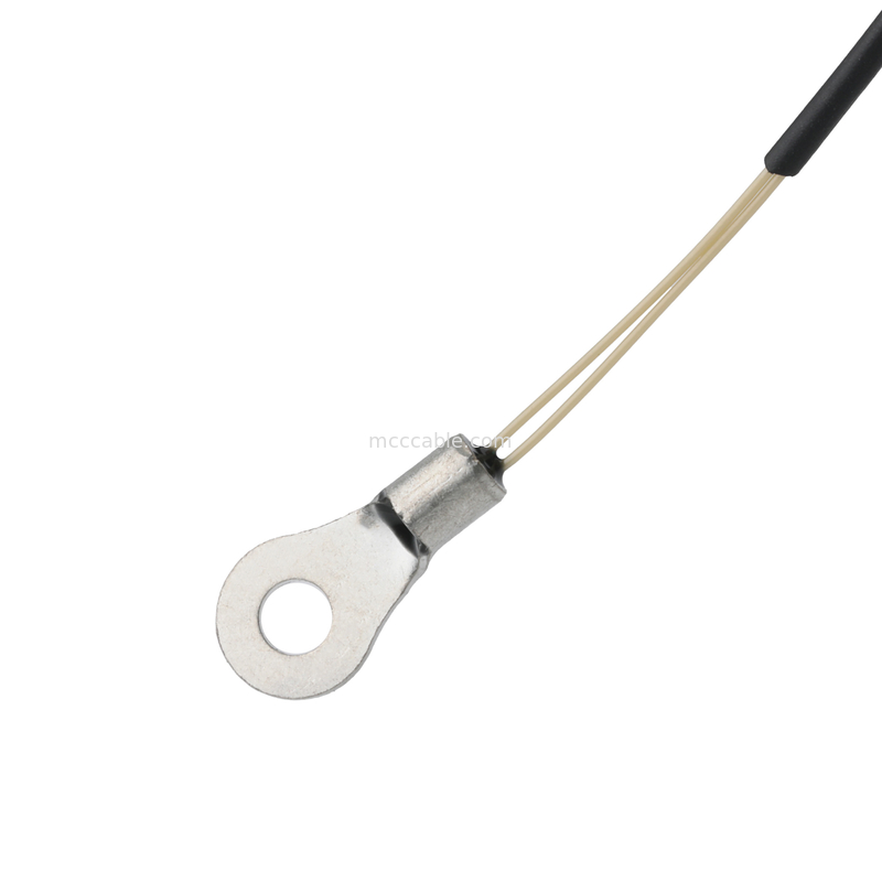 M8 Thermistors NTC 10K ohm 1% capteur à contact 2P face UP UL10064 32# câble AWG OEM/ODM