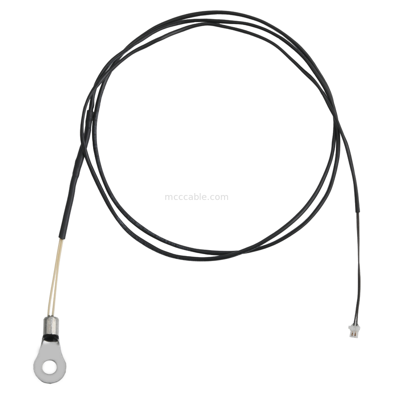 M8 Thermistors NTC 10K ohm 1% capteur à contact 2P face UP UL10064 32# câble AWG OEM/ODM