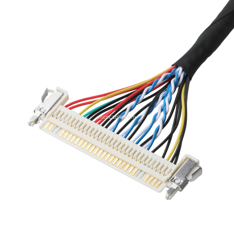 JAE FI-X30HL 30P 1,0 mm d'envergure vers le montage de câbles LVDS JAE FI-S20S 20P et SHLP-6P OEM/ODM