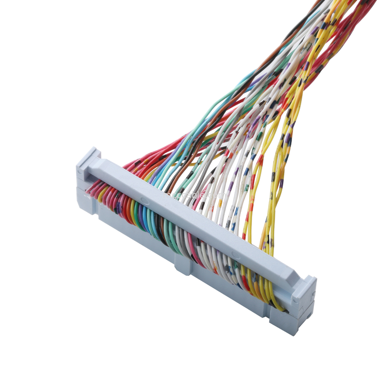 Connecteur 89140-0101 RCPT 40P IDC 26-28AWG GOLD Direct-Through, NPT Hubs avec anneau d'étanchéité intégré