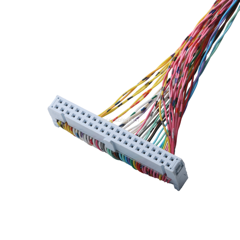 Connecteur 89140-0101 RCPT 40P IDC 26-28AWG GOLD Direct-Through, NPT Hubs avec anneau d'étanchéité intégré