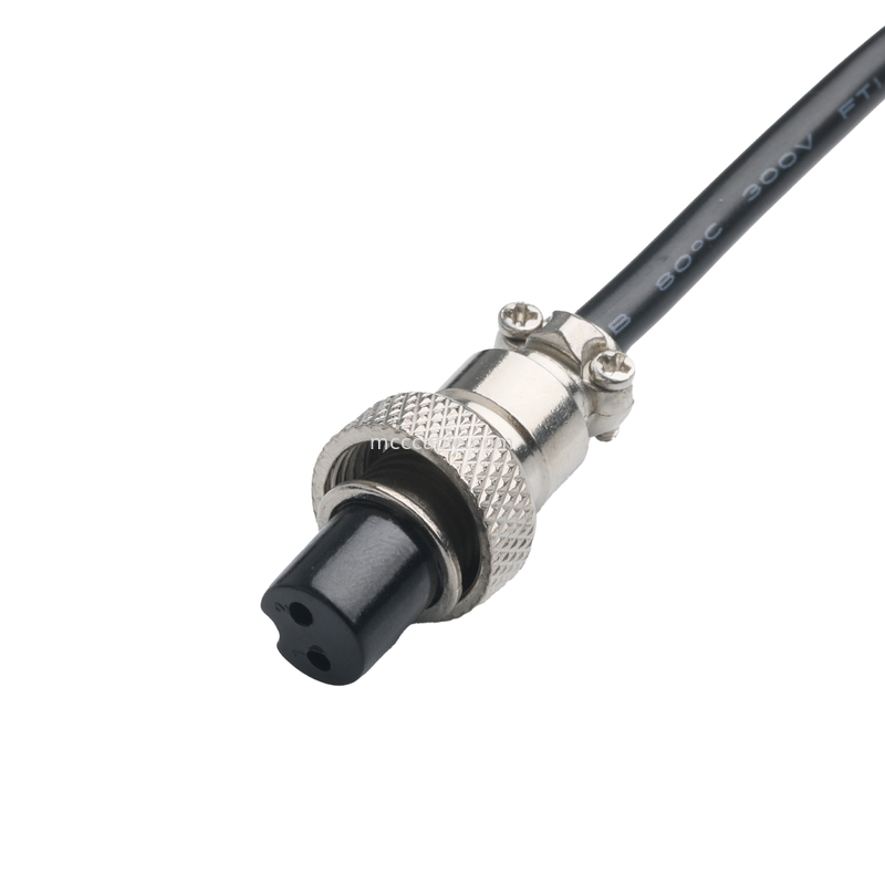 Connecteur CLEAR PVC 30P D-SUB FEMME à GX12 M12-2P Connecteurs d'assemblage de câbles personnalisés OEM/ODM