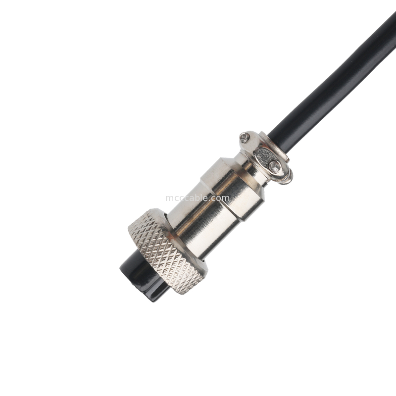 Connecteur CLEAR PVC 30P D-SUB FEMME à GX12 M12-2P Connecteurs d'assemblage de câbles personnalisés OEM/ODM