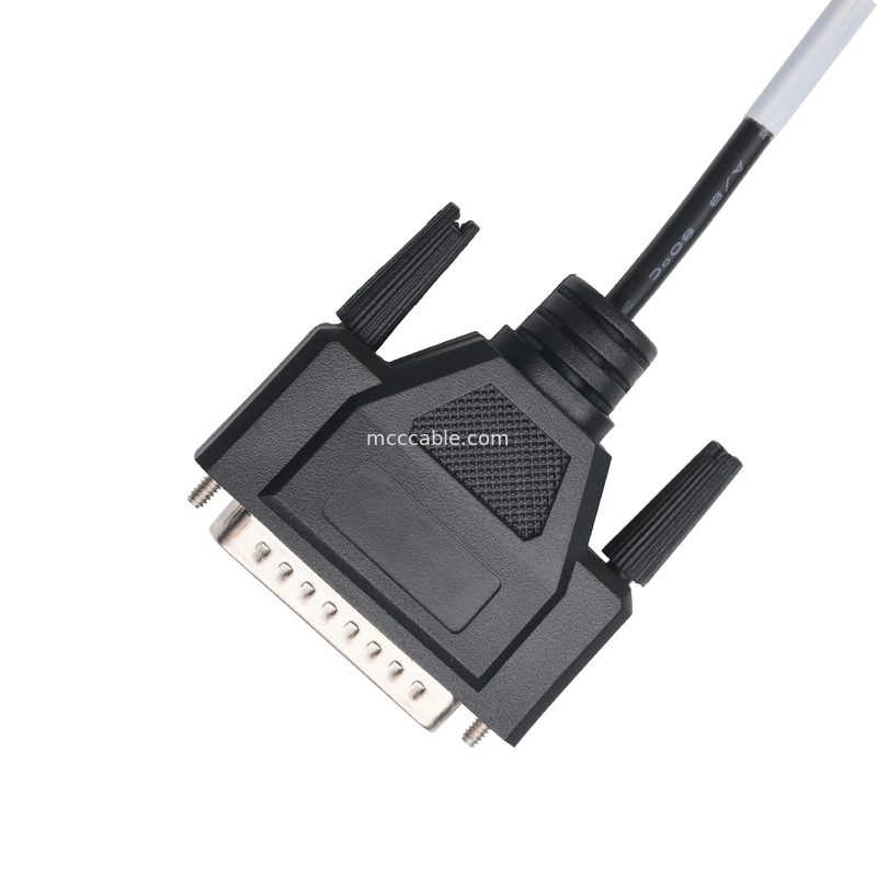 Connecteur CLEAR PVC 30P D-SUB FEMME à GX12 M12-2P Connecteurs d'assemblage de câbles personnalisés OEM/ODM
