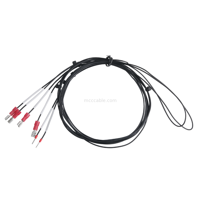 Extensions de câble personnalisées ID2,5 ~ 3,5 * 30m RACION de rétrécissement> 50% Blanc 300 ~ 600V 125C Marque:RETOUR TAMPER-OPEN