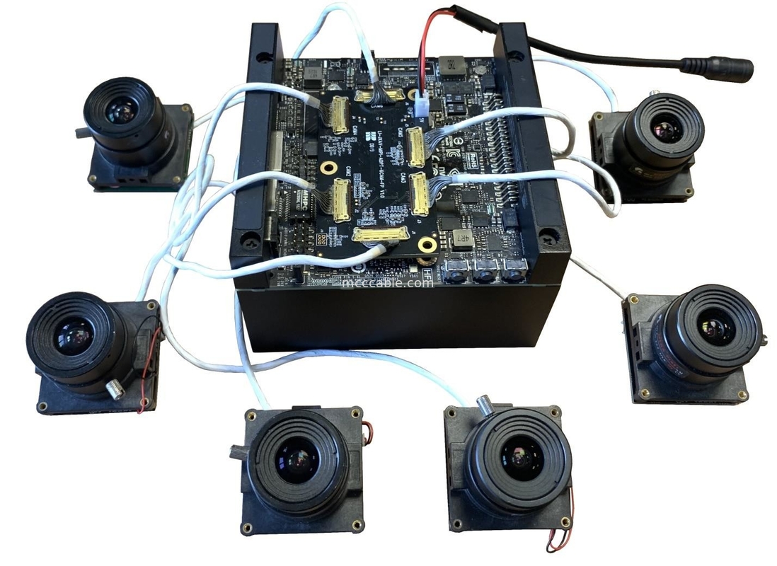 Micro Coax LI-JXAV-MIPI-ADPT-6CAM à LI-IMX290-MIPI-M12 FAW-1233-03 câble Nvidia Caméra Board et Design Caméra Connecto