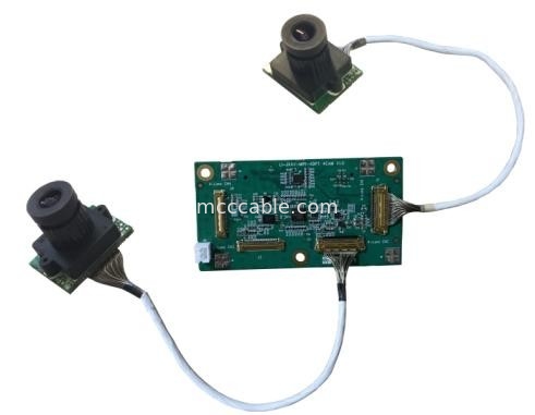 Micro coax LI-JXAV-MIPI-ADPT-4CAM carte de caméra et connecteur de caméra de conception FAW-1233-02 câble OEM/ODM