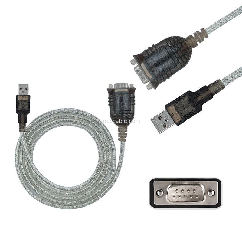 PL2303GT RS232 câble série usb à DB9 épingle mâle COM câble série USB prend en charge OEM/ODM