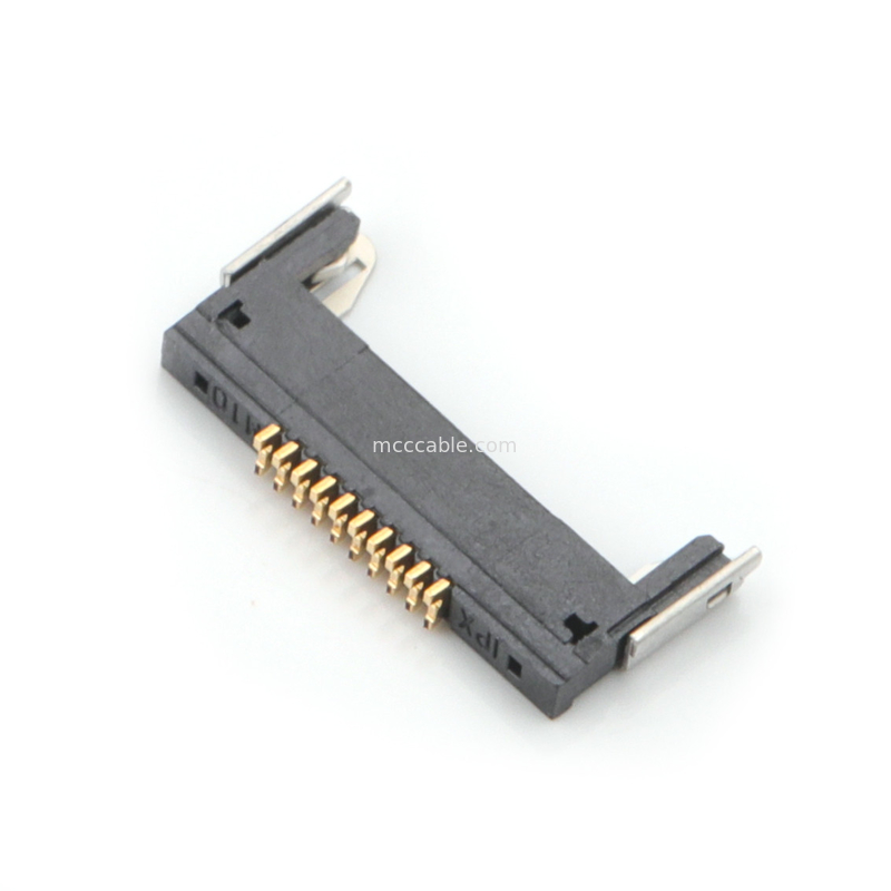 20345-010T-32R 20347-310T-12R 0,5 mm d'envergure, connecteur micro-coaxial de type d'accouplement horizontal