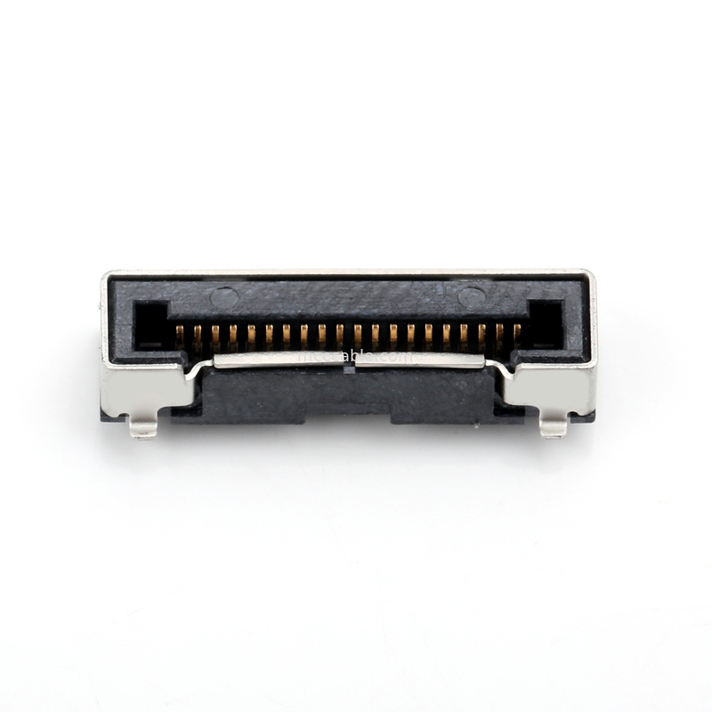 Honda LVC-D20SFYG Connecteur de type SMT à inclinaison de 0,5 mm côté PC pour câbles coaxials super-minces simples / plats