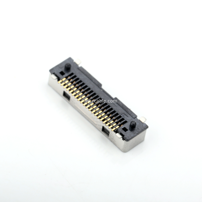 Honda LVC-D20SFYG Connecteur de type SMT à inclinaison de 0,5 mm côté PC pour câbles coaxials super-minces simples / plats