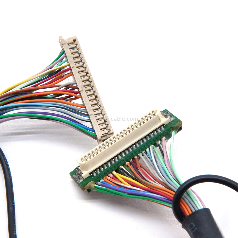 DF9 41P Harnais de fil médical de qualité industrielle  DF9 41 Pin Display Cable féminin à pression à chaud Flat Connect